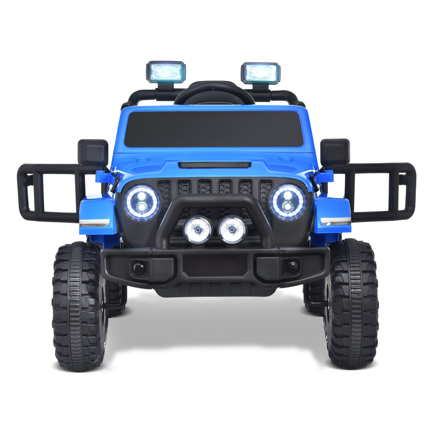 12V Kids Ride on Truck Battery Powered Toy Car w/Parent Remote Control, Electric Car for Kids, 4-Wheel Suspension, 3 Speeds, LED Lights