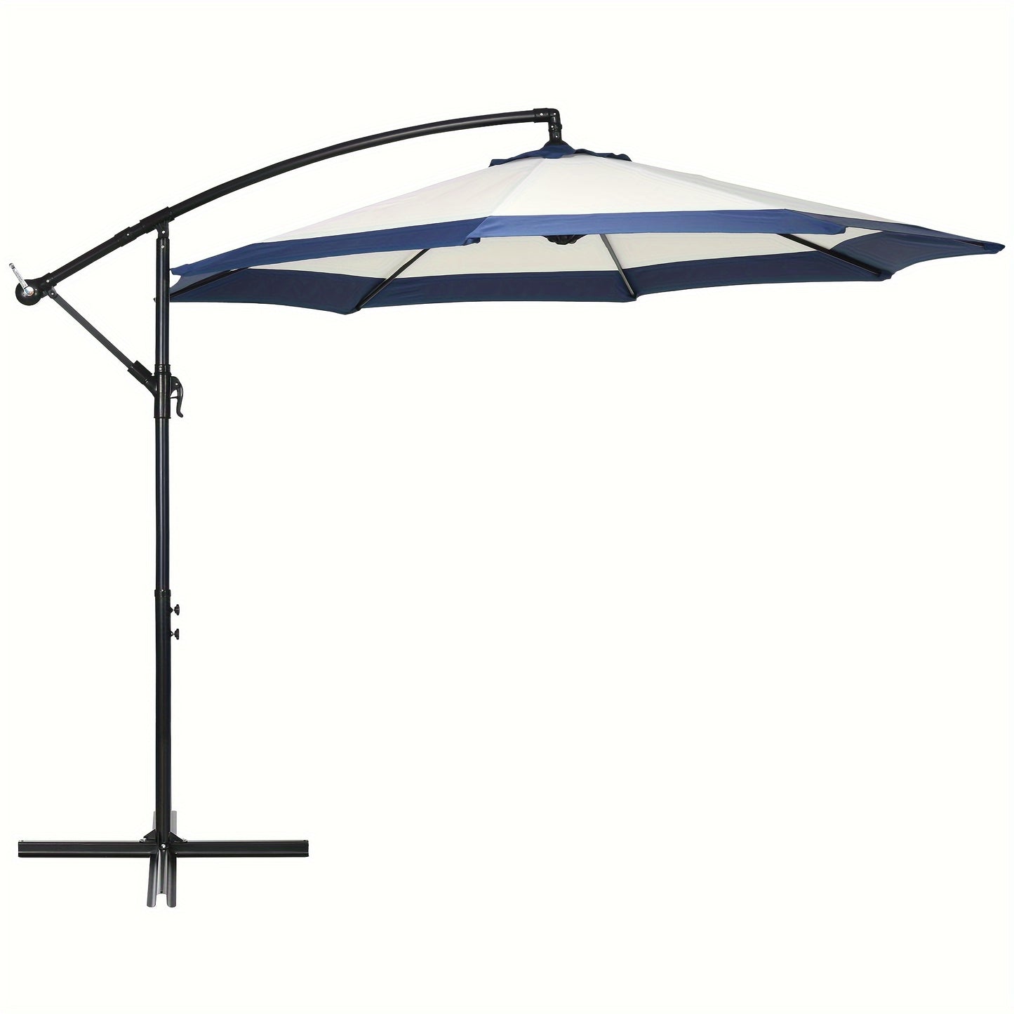 10ft Cantilever Umbrella with Crank and Cross Base