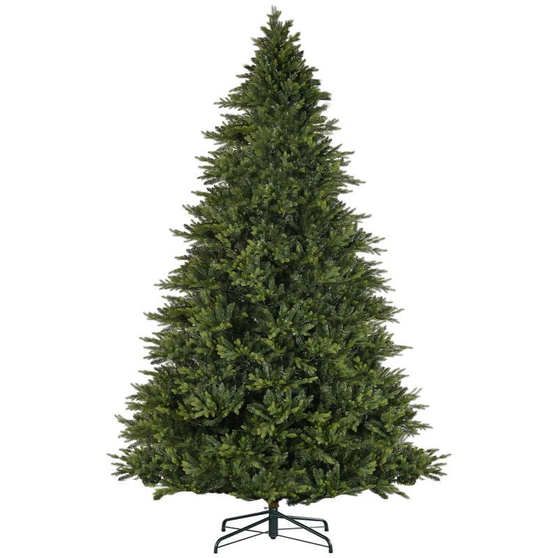 12ft Hinged Artificial Christmas Tree with Foldable Stand, Easy Assembly, Xmas Tree for Home Office Holiday, Green