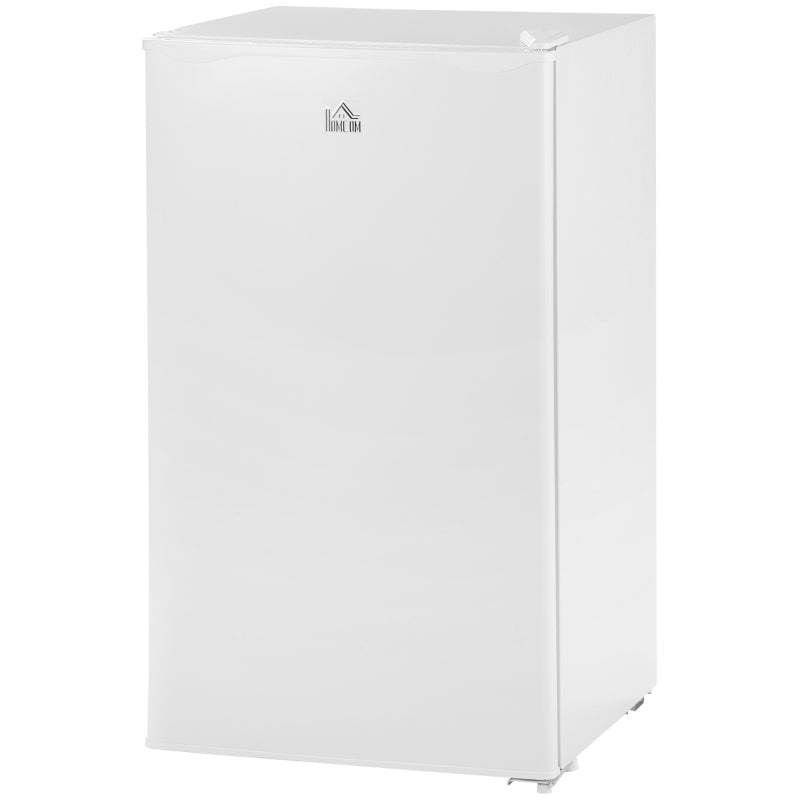 3.2 Cu.Ft Mini Fridge with Freezer, Single Door Compact Refrigerator with Adjustable Thermostat, Shelf and Reversible Door for Bedroom, Dorm, Home Office, Energy Efficient