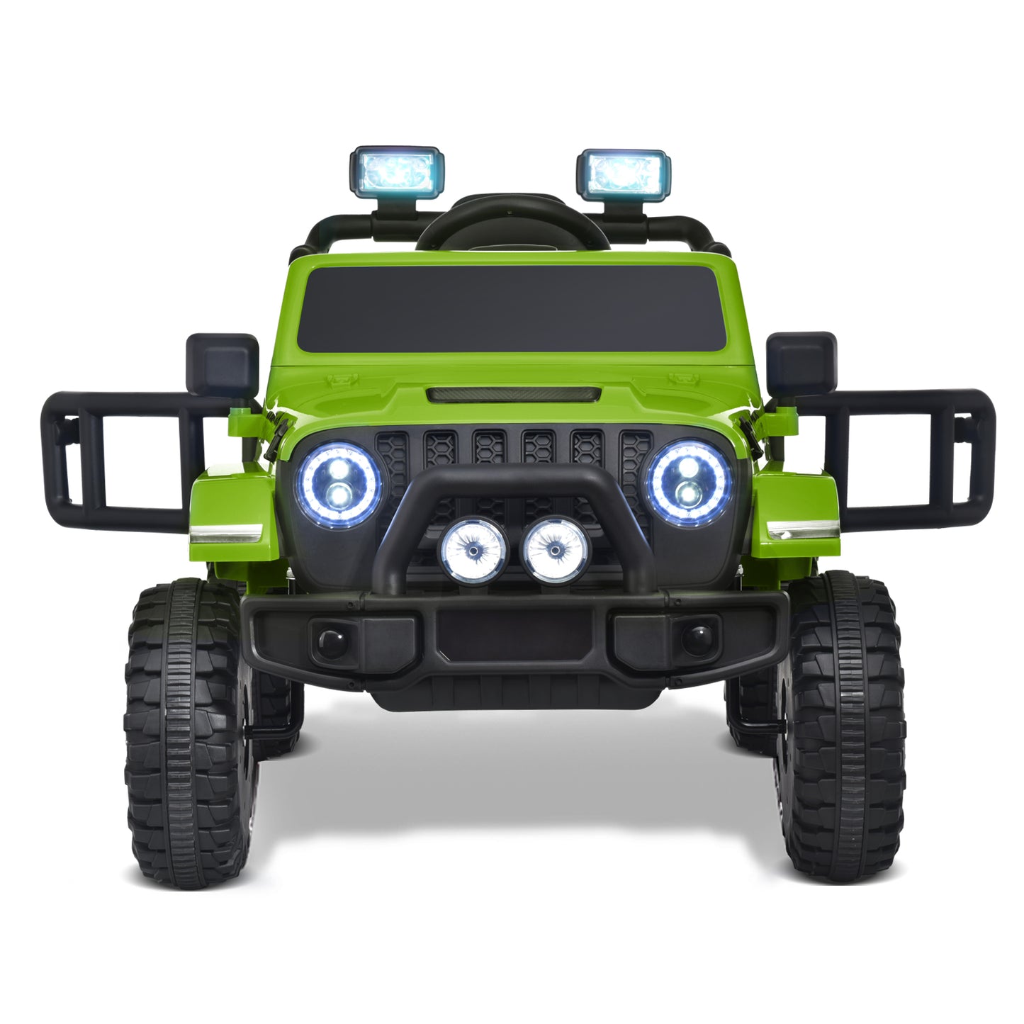 12V Kids Ride on Truck Battery Powered Toy Car w/Parent Remote Control, Electric Car for Kids, 4-Wheel Suspension, 3 Speeds, LED Lights