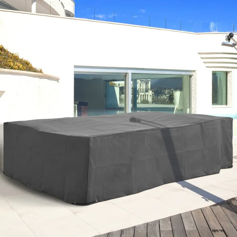 97" x 65" x 26" Weatherproof Outdoor Sectional Patio Furniture Cover with Ultimate Weather Protection